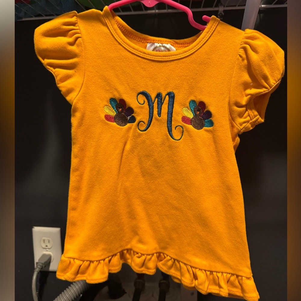 Fall “M” embroidered shirt